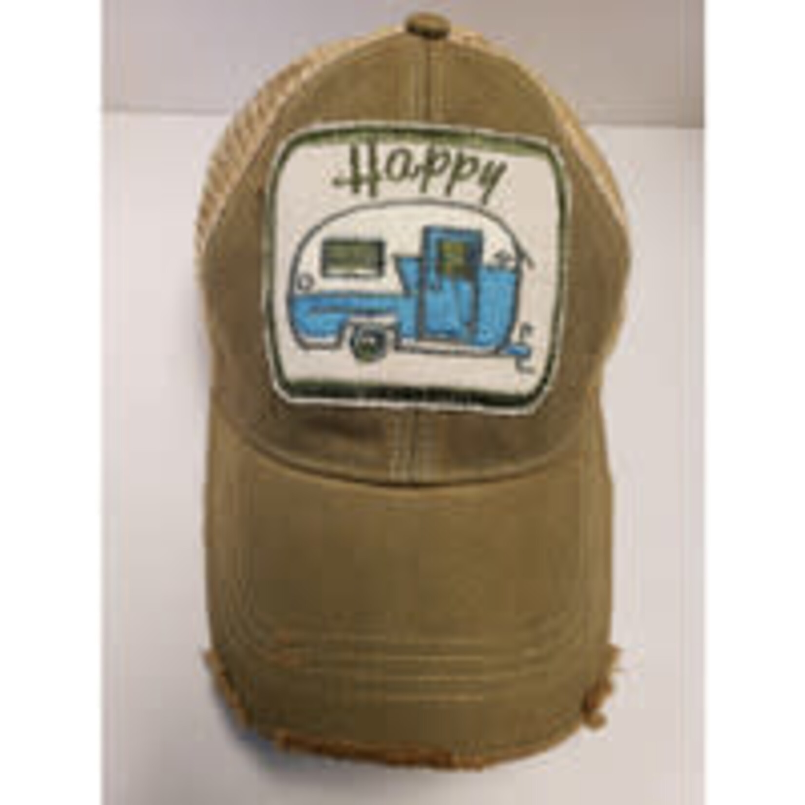The Goat Stock Hats Happy Camper Olive Hat