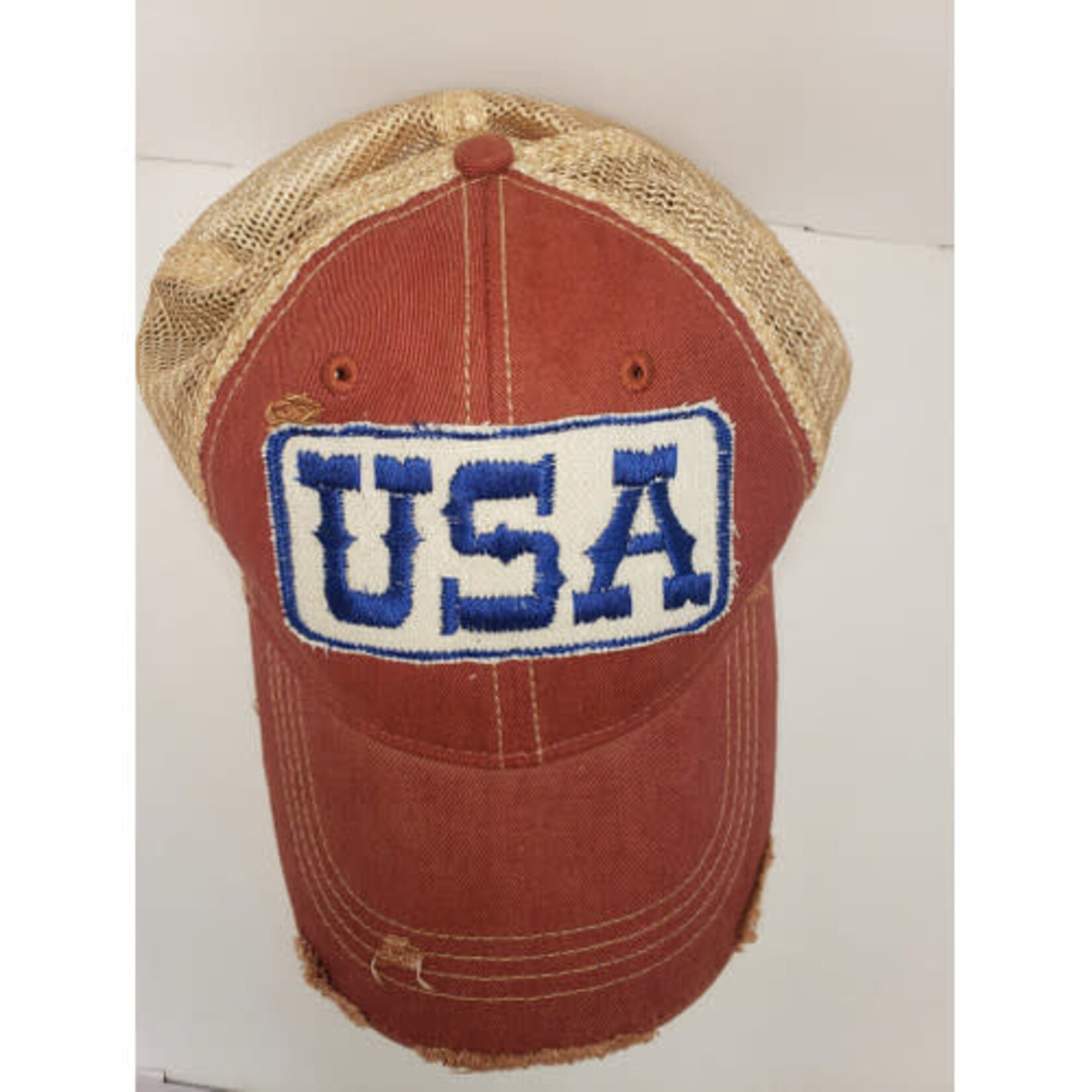 The Goat Stock Hats USA Barn Red Hat