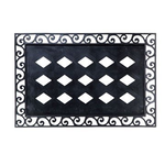 Evergreen Cutout Scroll Embossed Floor Mat Tray