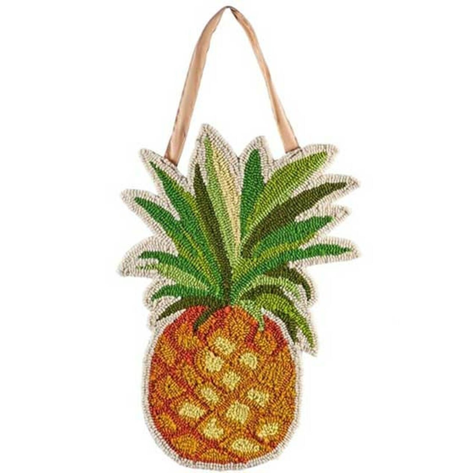 Evergreen Pineapple Hooked Door Decor