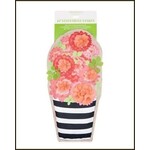 Evergreen Stripes & Flowers Statement Stake