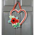 Evergreen Valentine’s Day Floral Door Decor
