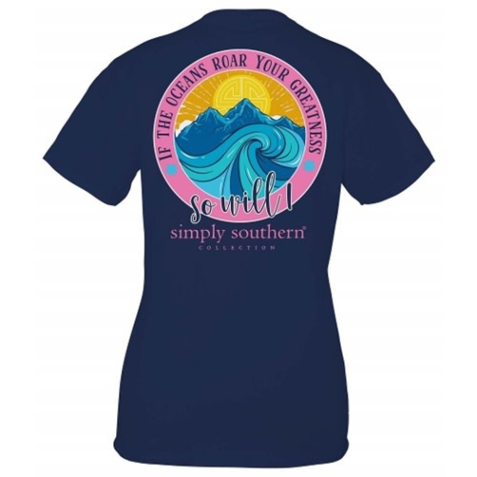 Simply Southern SS Oceans Roar Tee Youth Medium