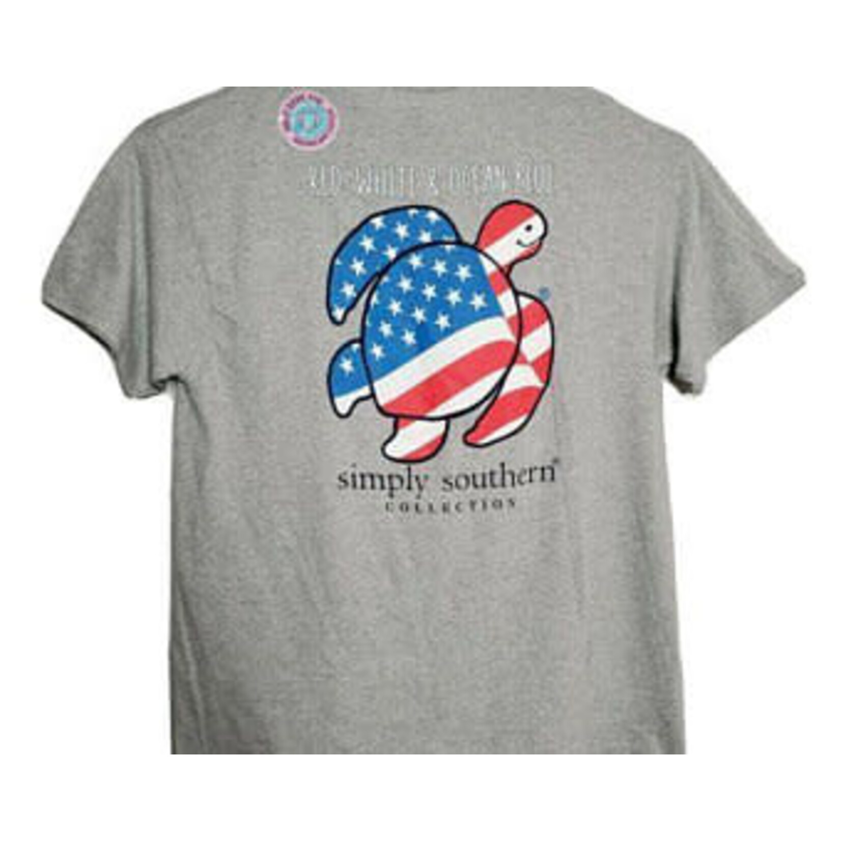 Simply Southern SS Red, White, & Ocean Blue Tee