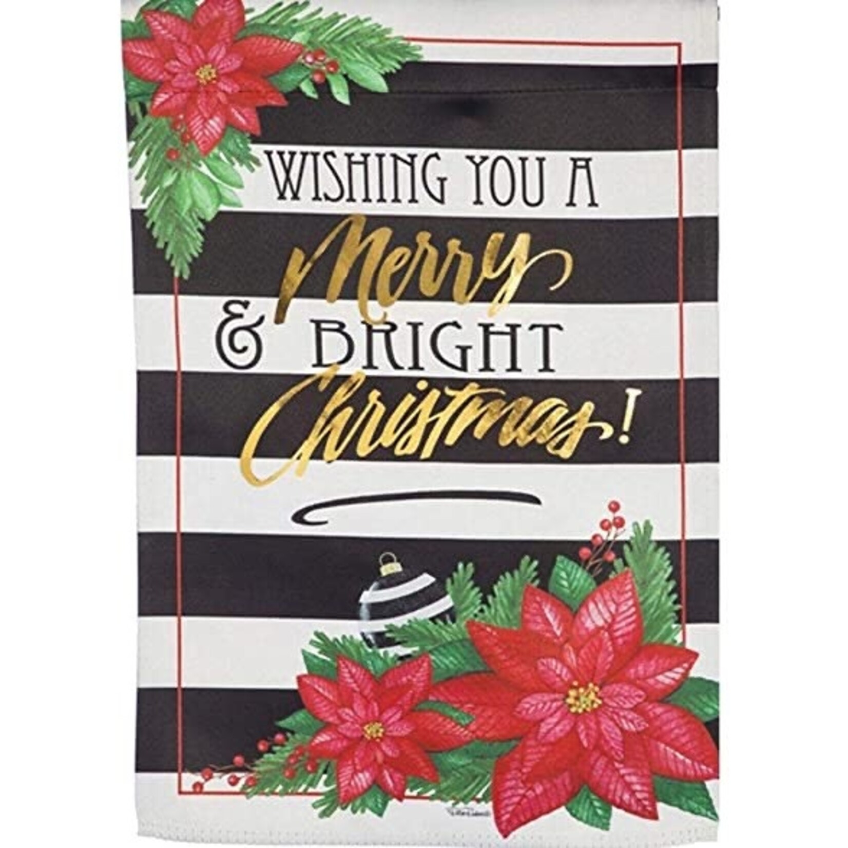 Evergreen Merry & Bright Garden Flag