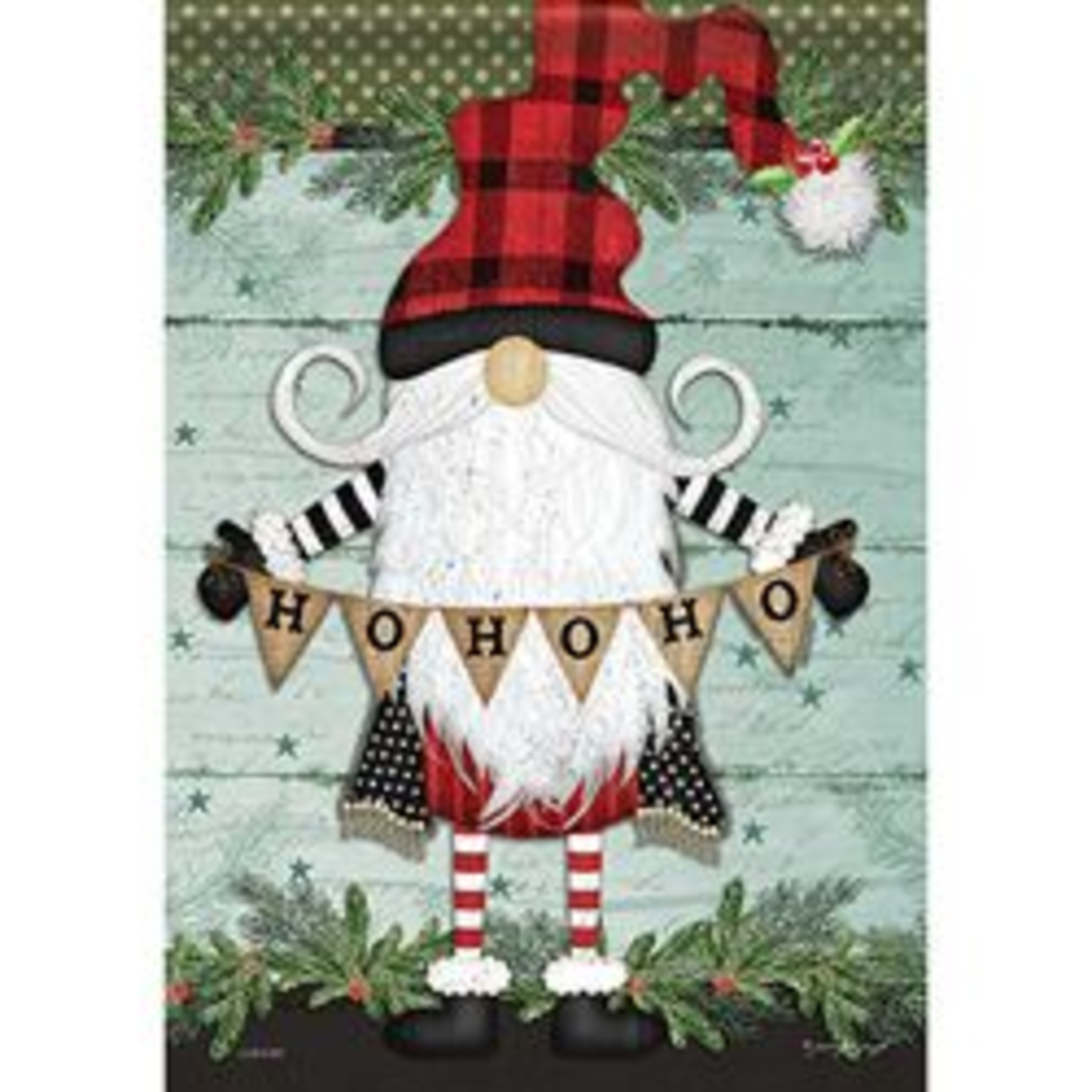 Carson Santa Gnome Garden Flag