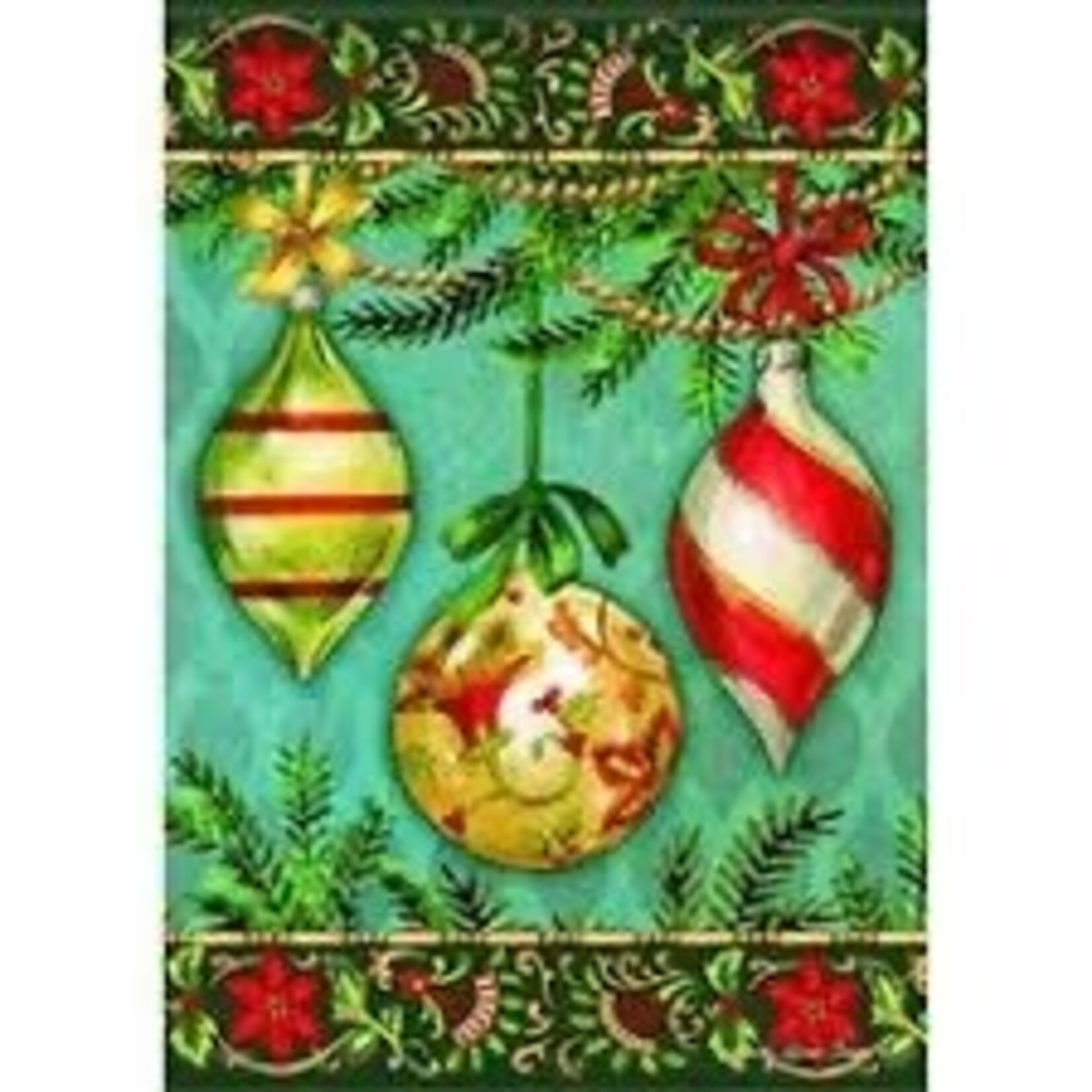 Carson Glittering Ornaments Garden Flag
