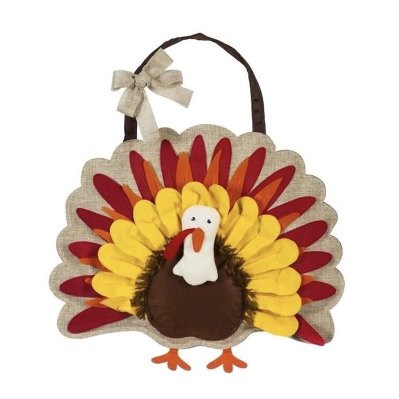 Evergreen Give Thanks Turkey Door Decor