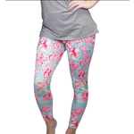 Simply Southern SS Tropical Floral Yoga Leggings Small