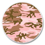 Highland Pink Camo Car Coaster