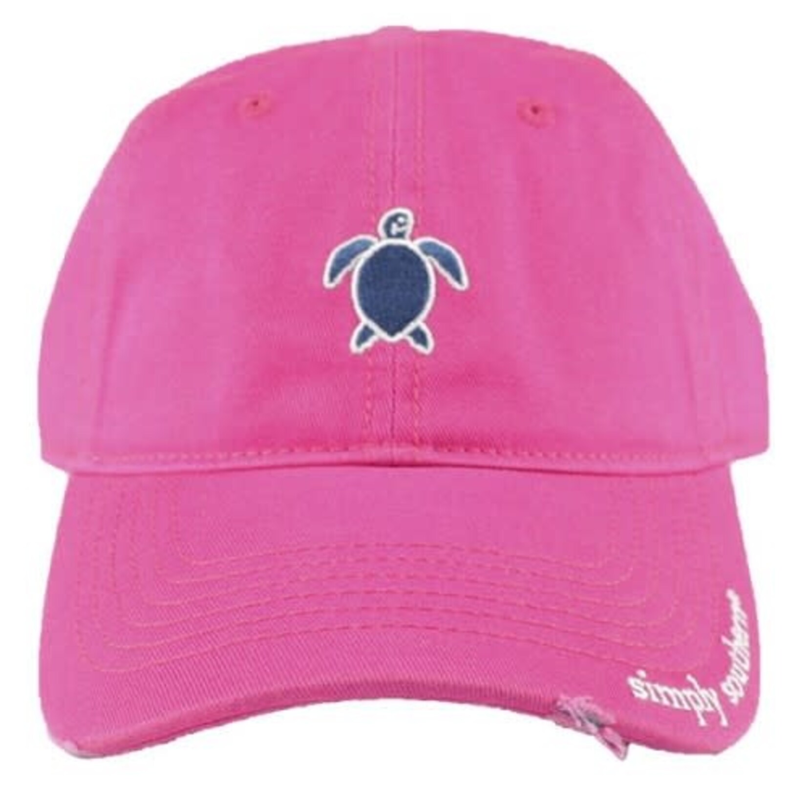 Simply Southern SS Turtle Distressed Hat Pink