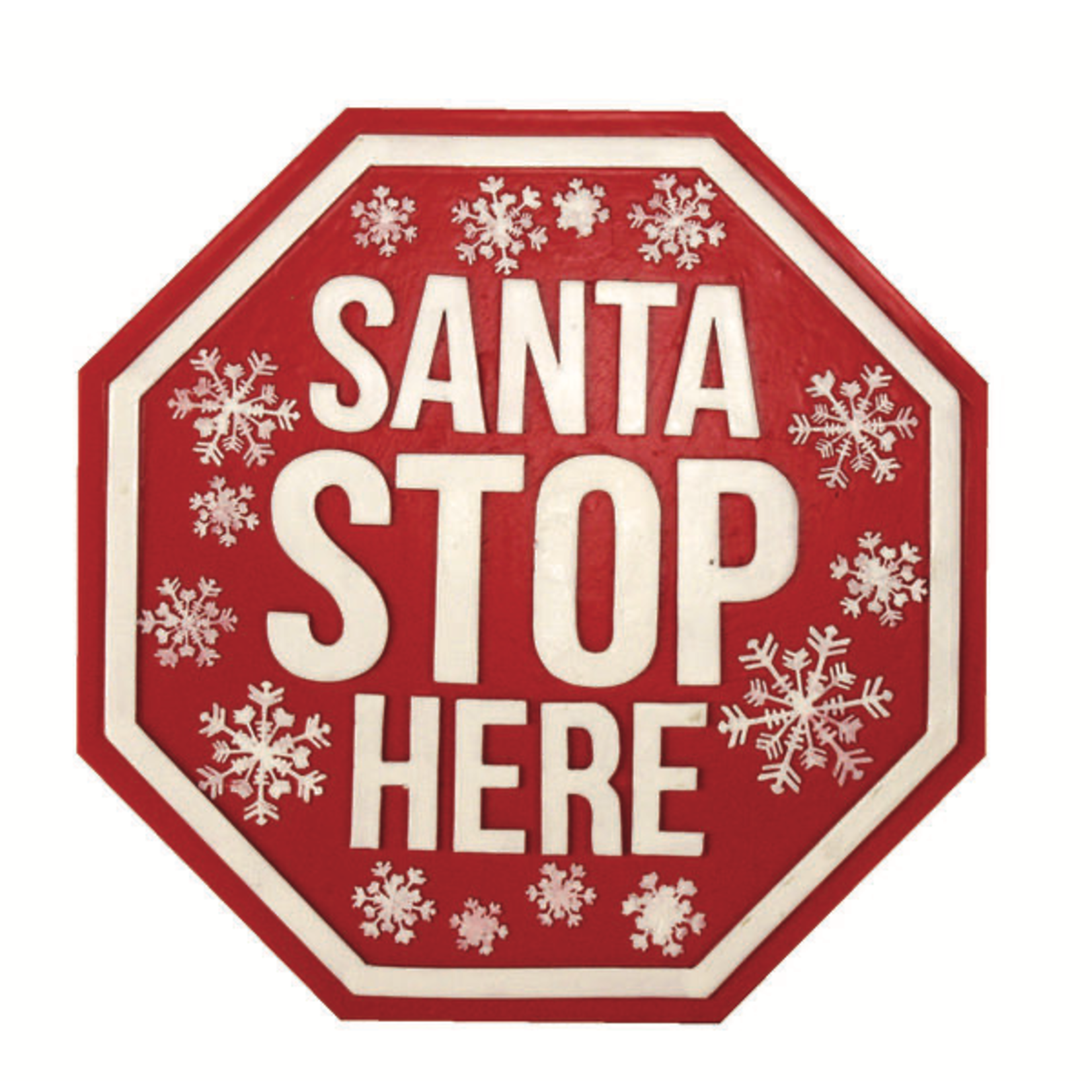 Spoontiques Spoontiques Santa Stop Here Garden Stone