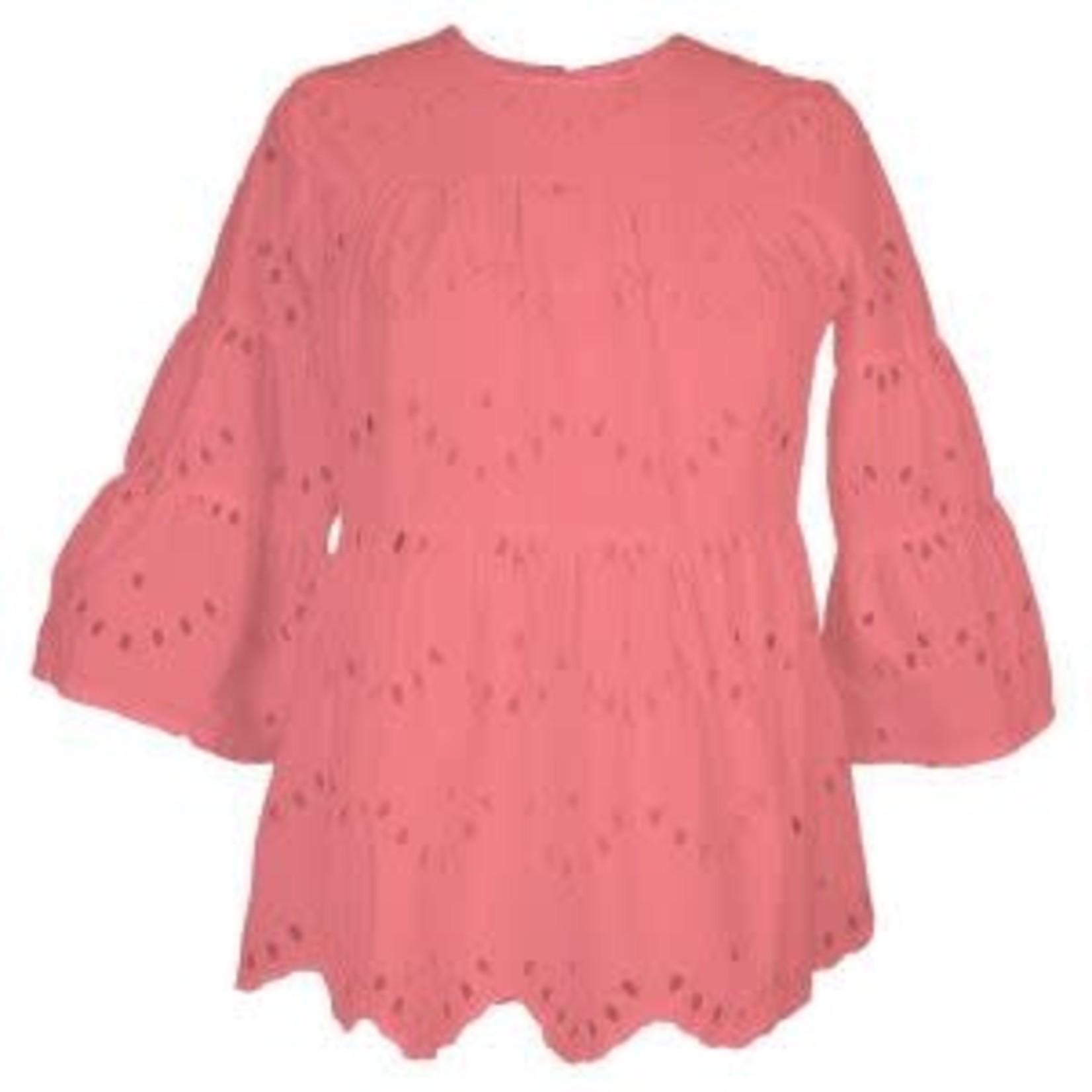 Simply Southern SS Lace Blouse Navy