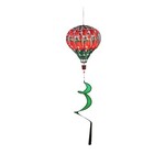 Evergreen Geranium Plaid Balloon Spinner
