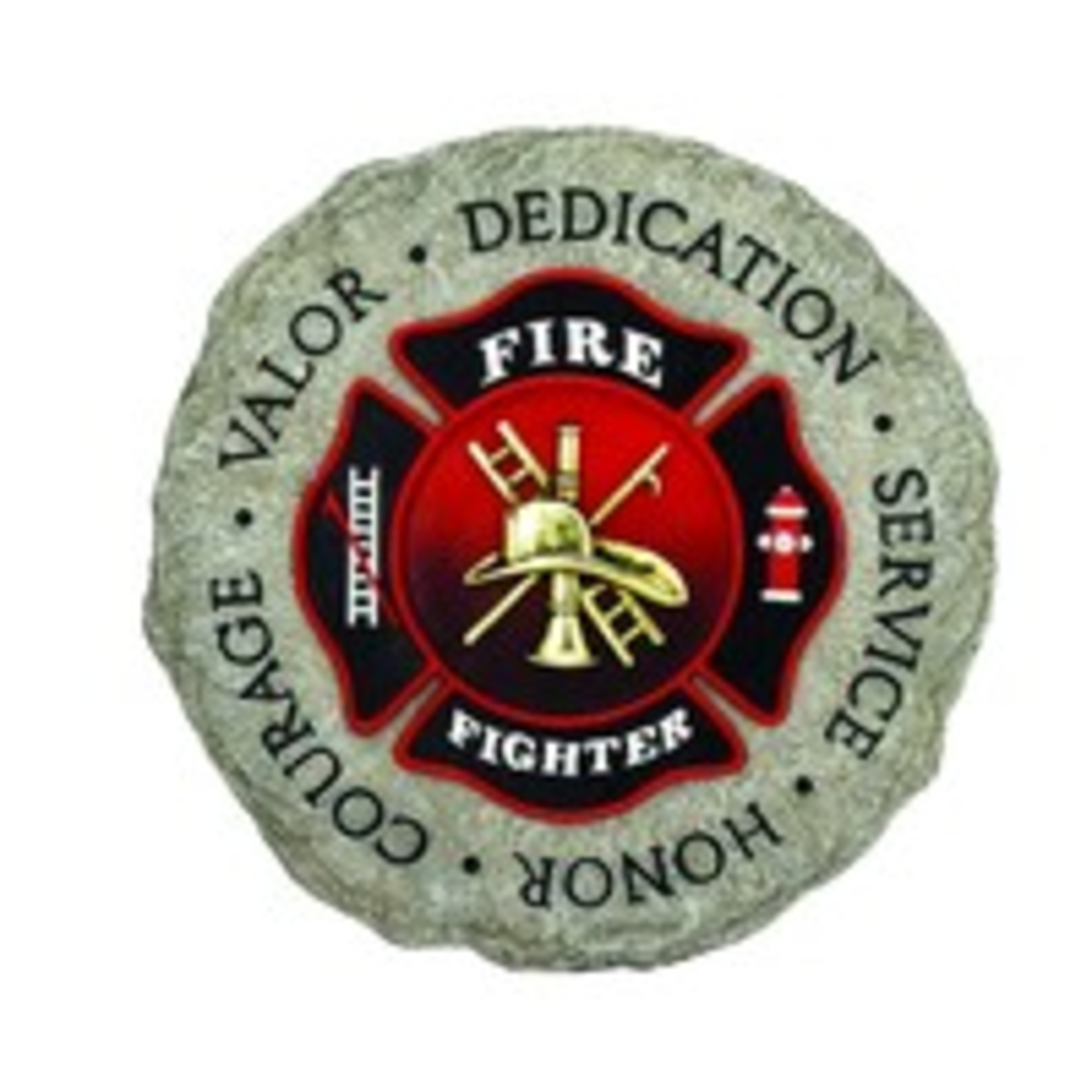 Spoontiques Fire Fighter Garden Stone