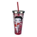Spoontiques Betty Boop Glitter Cup w/ Straw