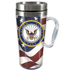 Spoontiques Navy Insulated Travel Mug