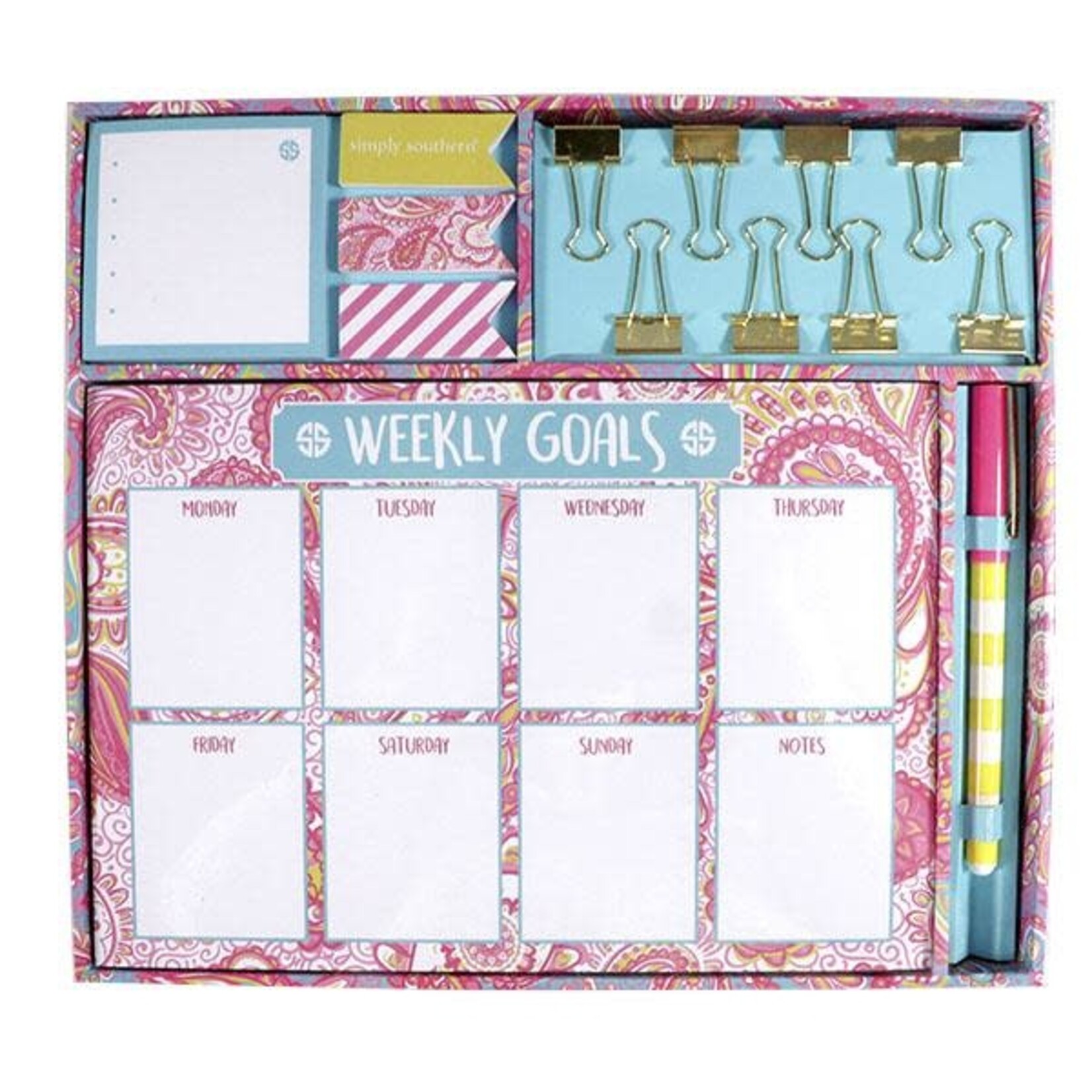 Simply Southern Weekly Planning Gift Set Seahorse