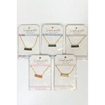 Simply Southern Sparkle Rectangle Necklaces Blue-Purple