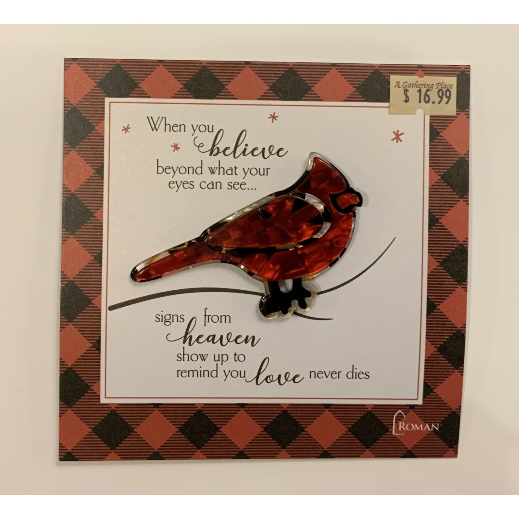 Roman Memorial Cardinal Pin