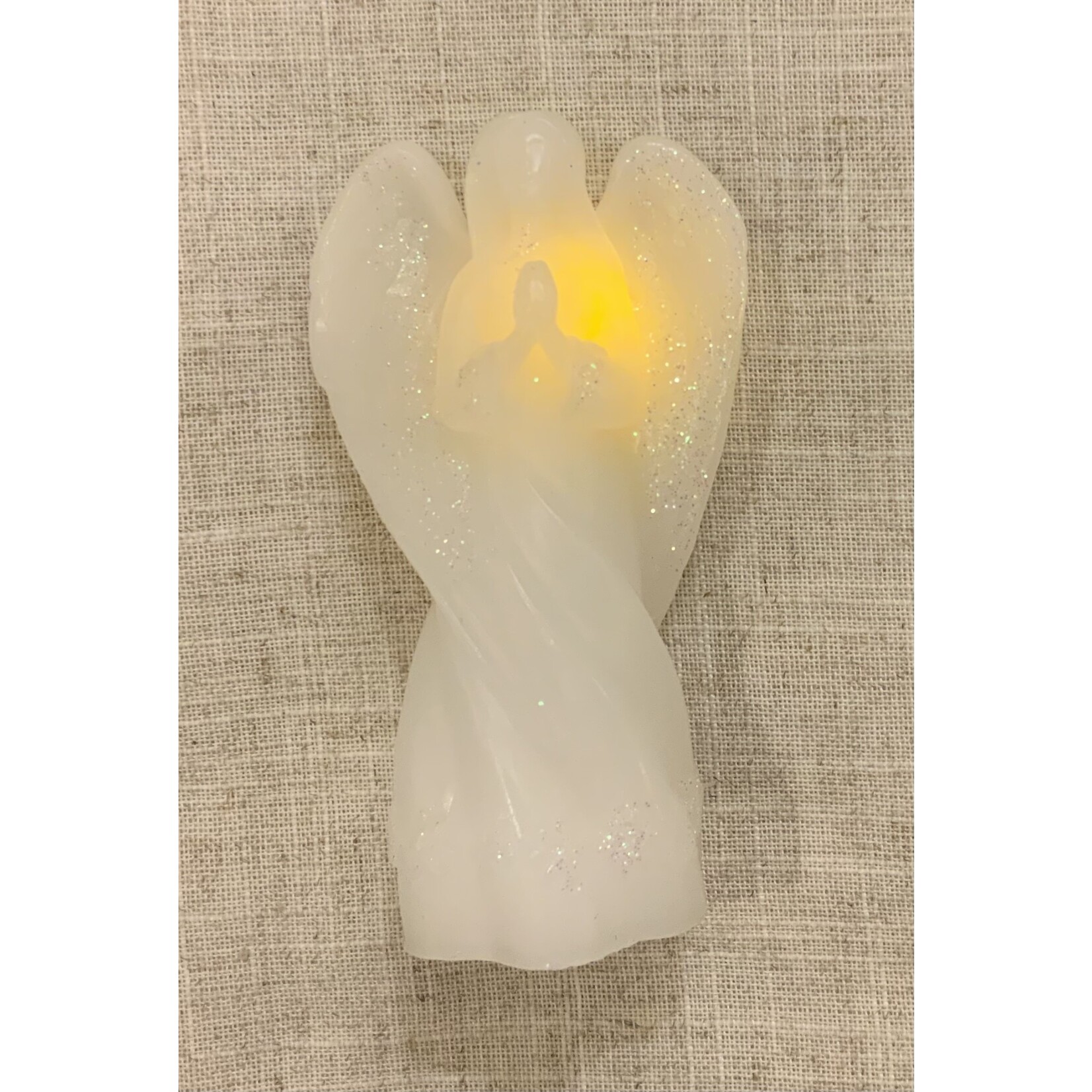 None Lighted Wax Angel
