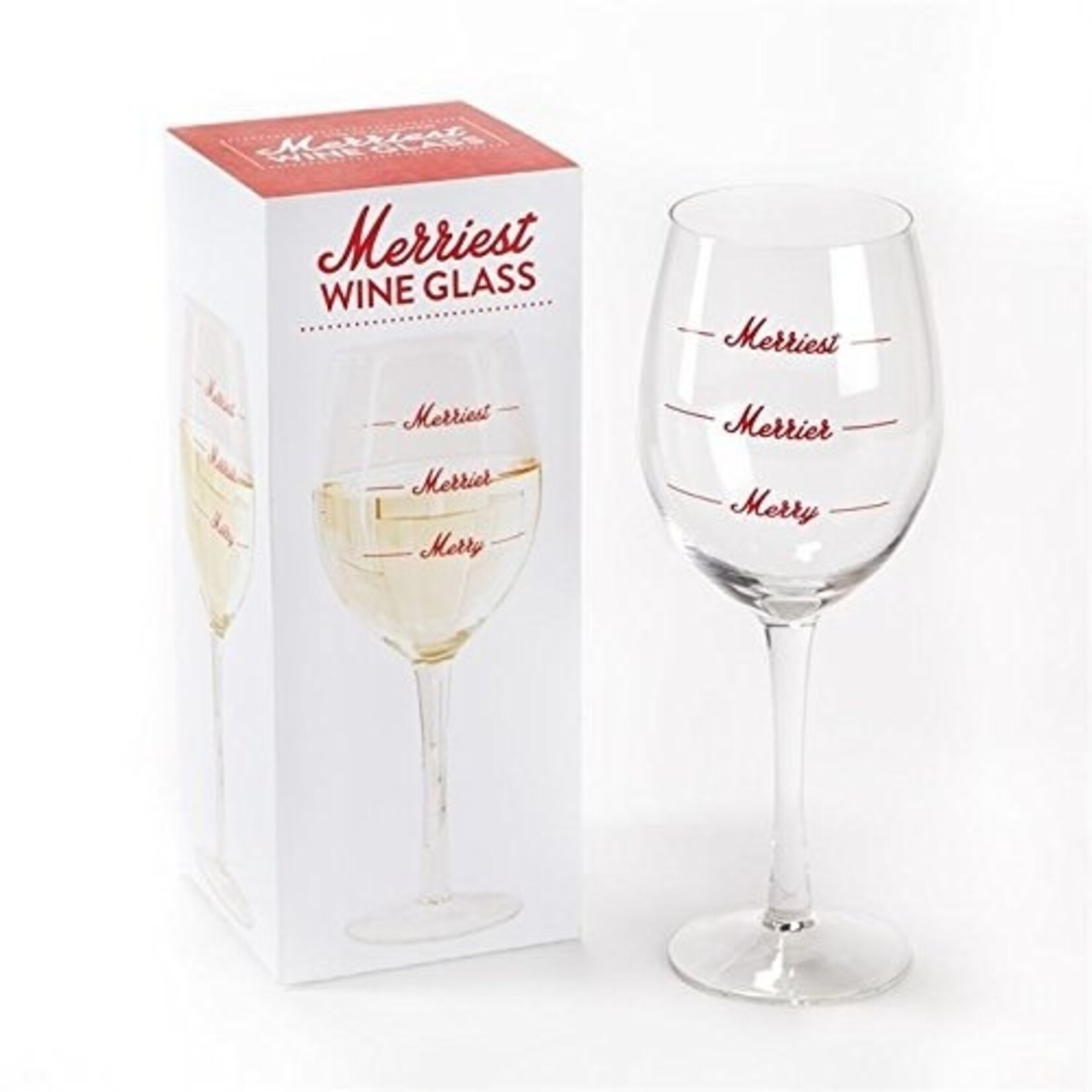 Two’s Company Merriest Wine Glass