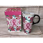 Cypress Floral Ribbons Travel Mug