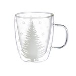 Cypress White Tree Glass Coffee Cup
