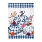 Evergreen Chinoiserie Pumpkins Standard House Flag