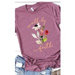 Kissed Apparel Walk By Faith Graphic Tee