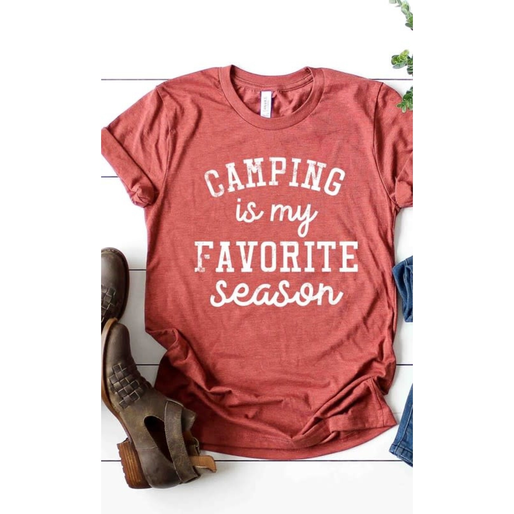 Kissed Apparel Camping is my Favorite Season Graphic Tee S
