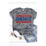 Kissed Apparel America Camo Graphic Tee