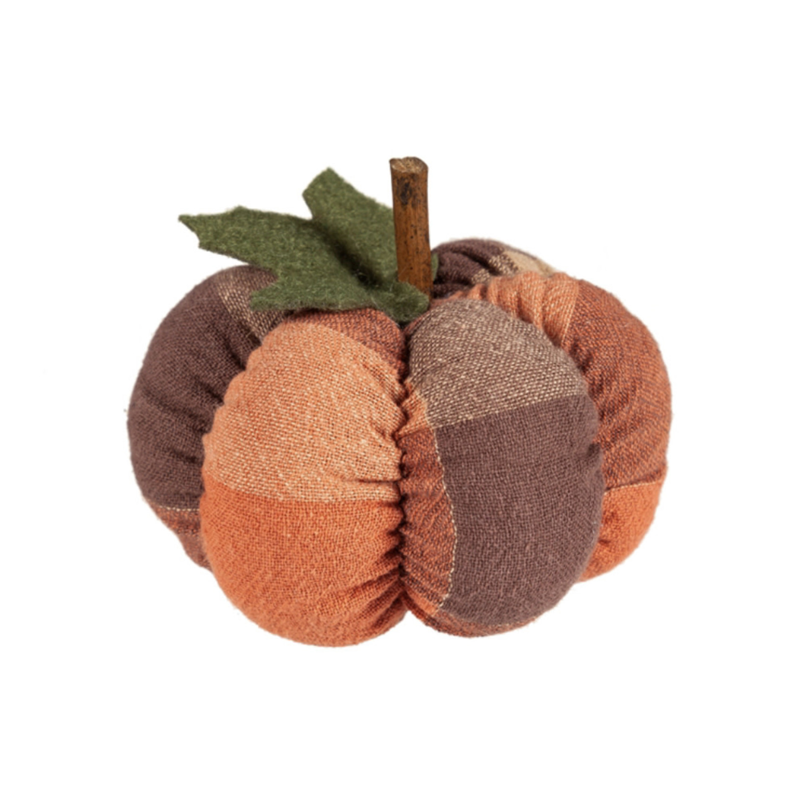 Evergreen Plaid Plush Pumpkins