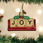 Old World Christmas Joyful Scrabble Ornament
