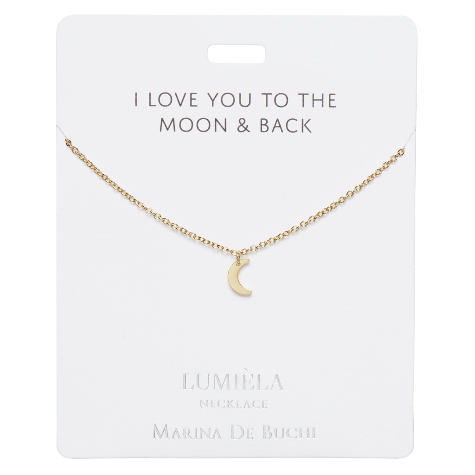 Lumiela To The Moon & Back Crescent Necklace