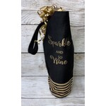 None Striped Wine Bag