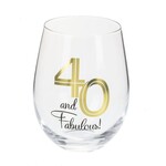 Ganz Birthday Stemless Wine Glass