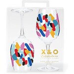 C.R. Gibson Paint the Town Acrylic Wine Set