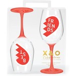 C.R. Gibson Best Friends Acrylic Wine Set