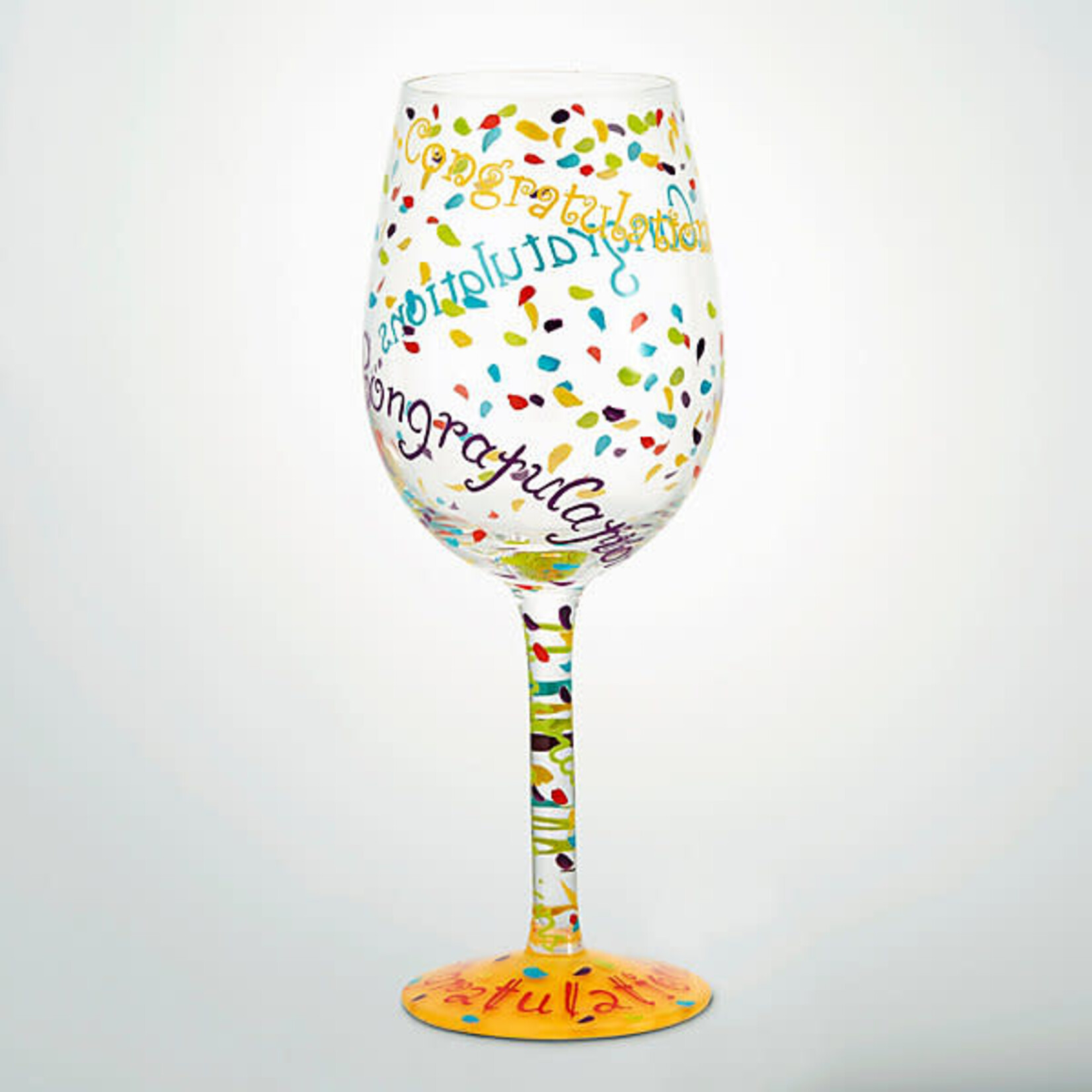 Lolita Congratulations Wine Glass