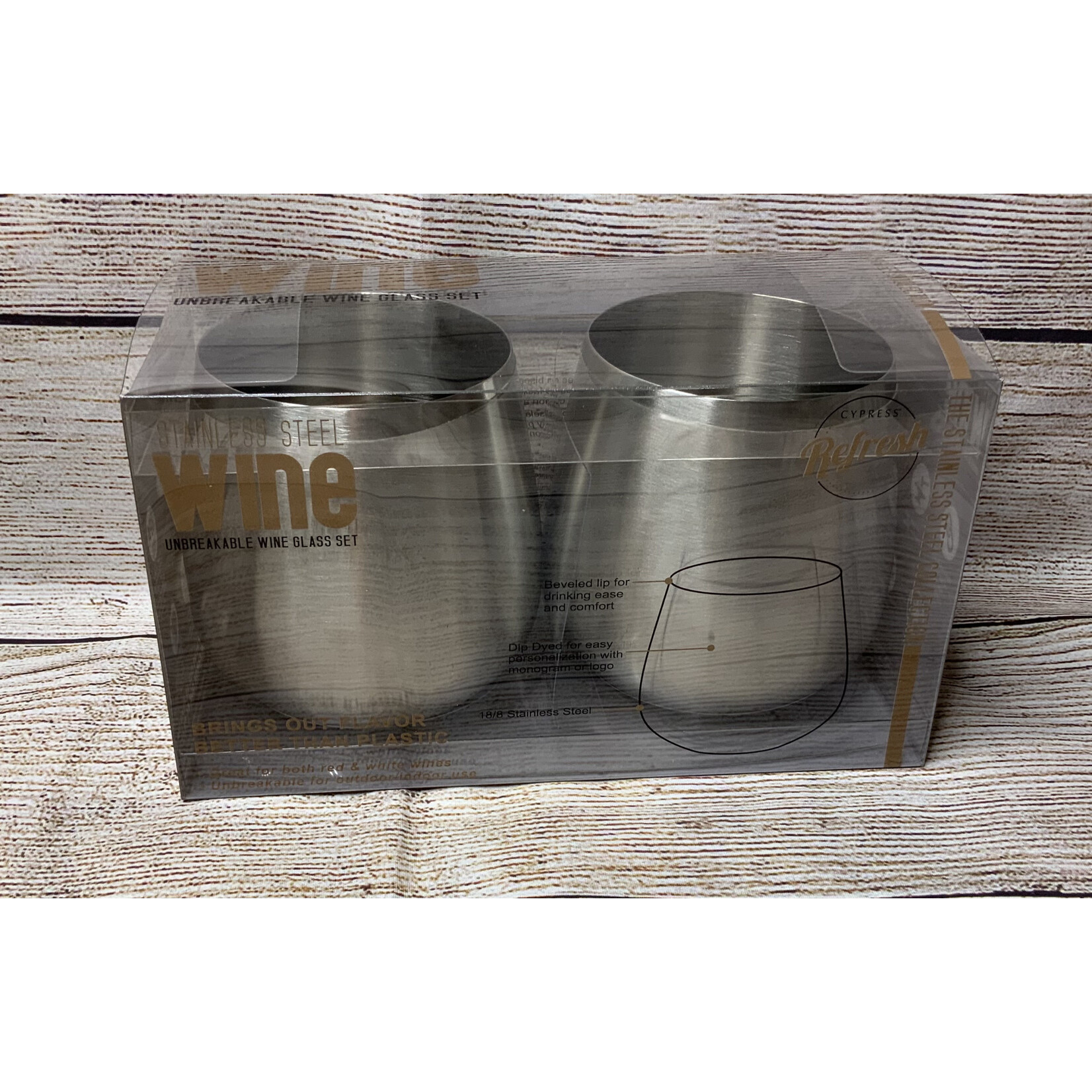 Cypress Stainless Stemless Wine Tumbler