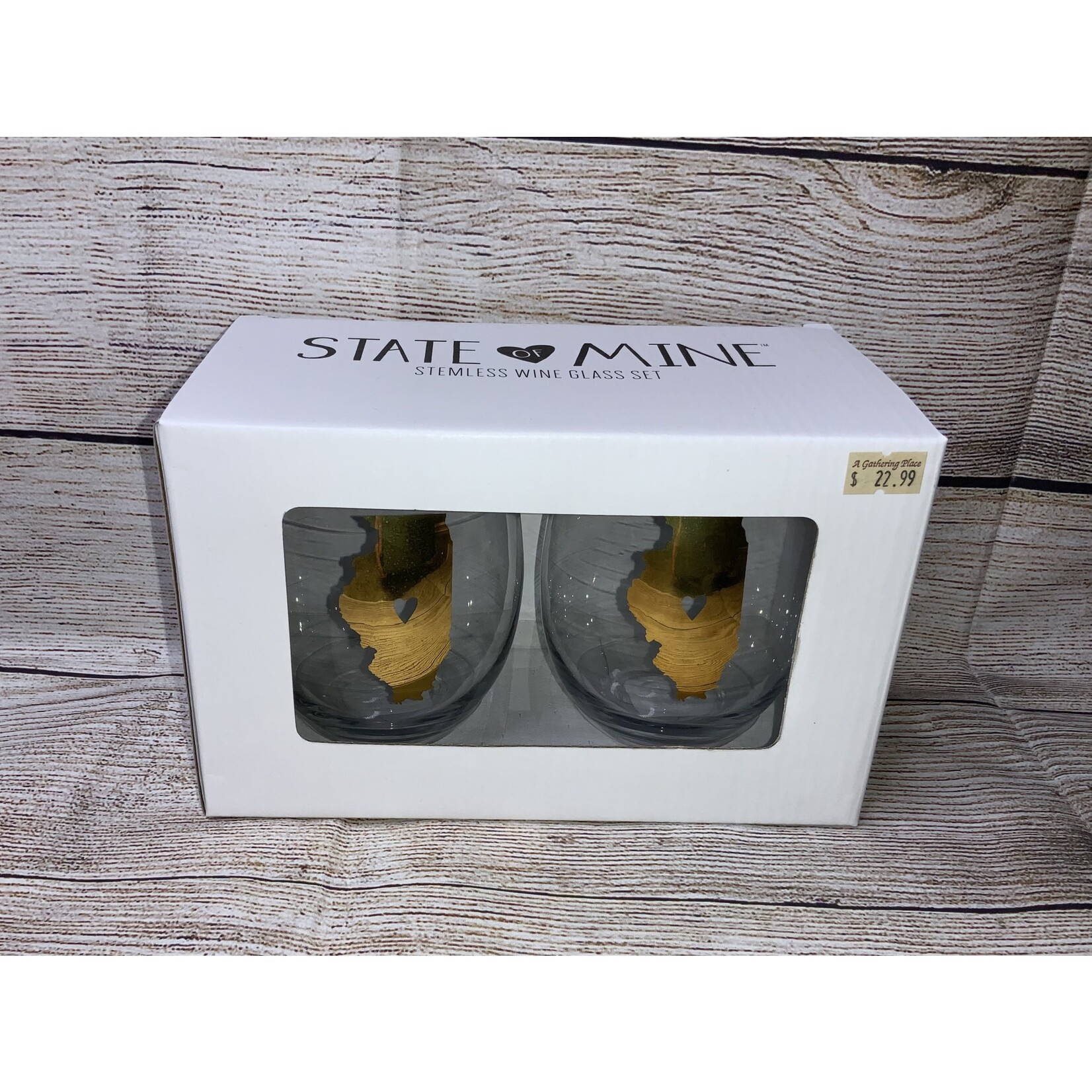About Face Designs State of Mine Stemless Wine Set