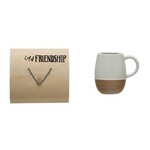 Creative Co-op Stoneware Mug w/Wood Gift Box