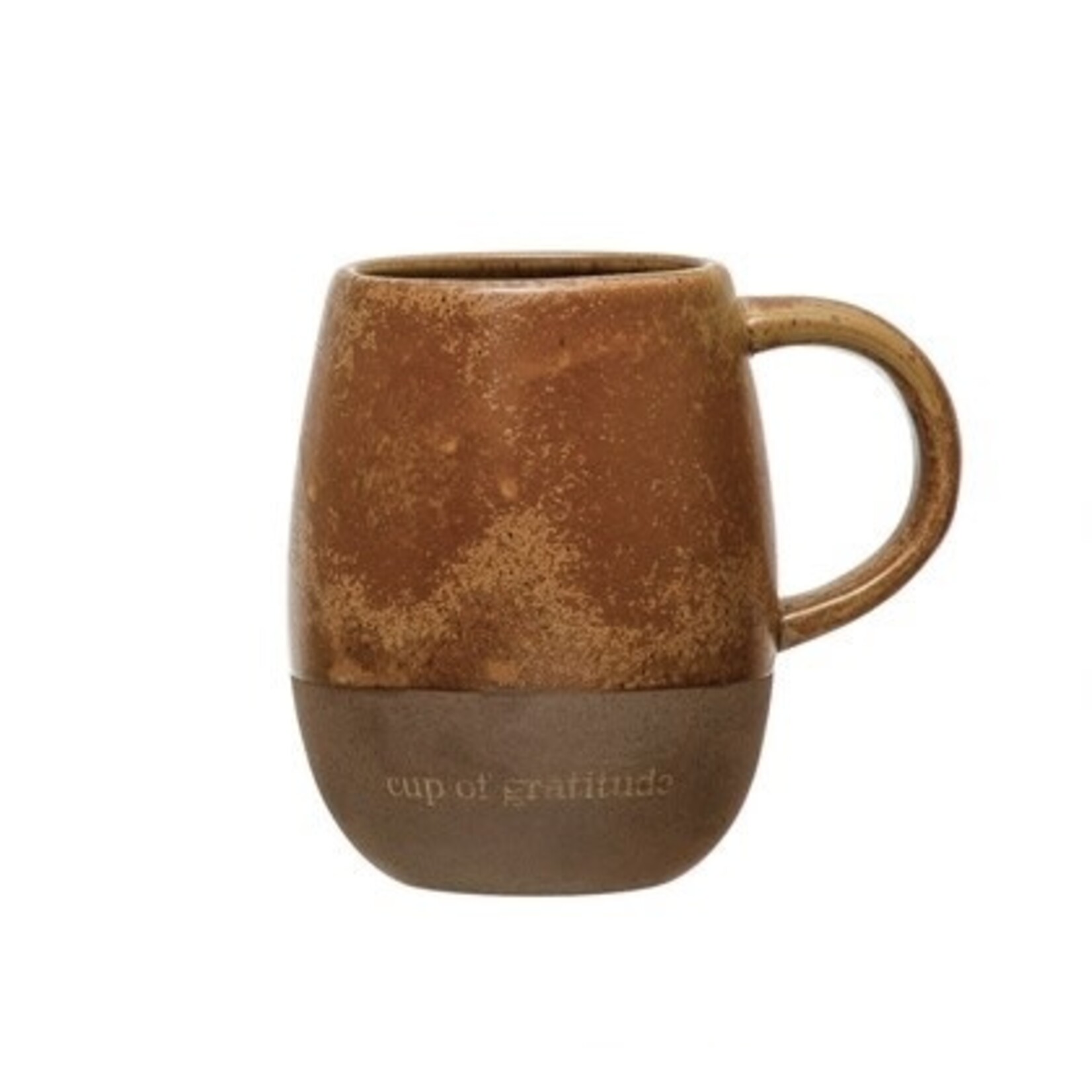 Creative Co-op Stoneware Mug w/Wood Gift Box