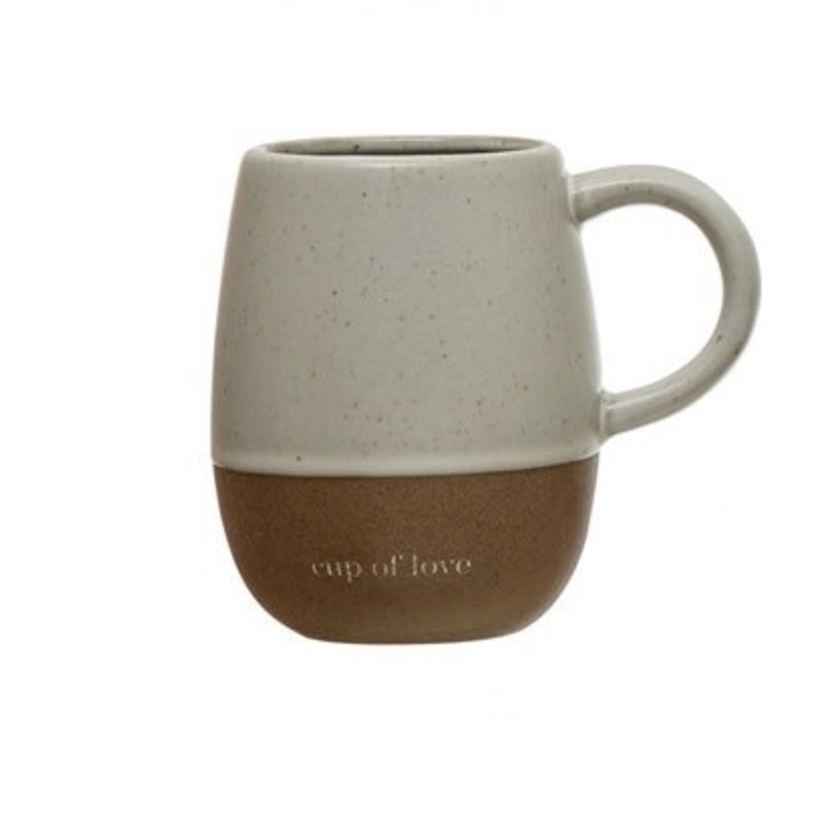 Creative Co-op Stoneware Mug w/Wood Gift Box