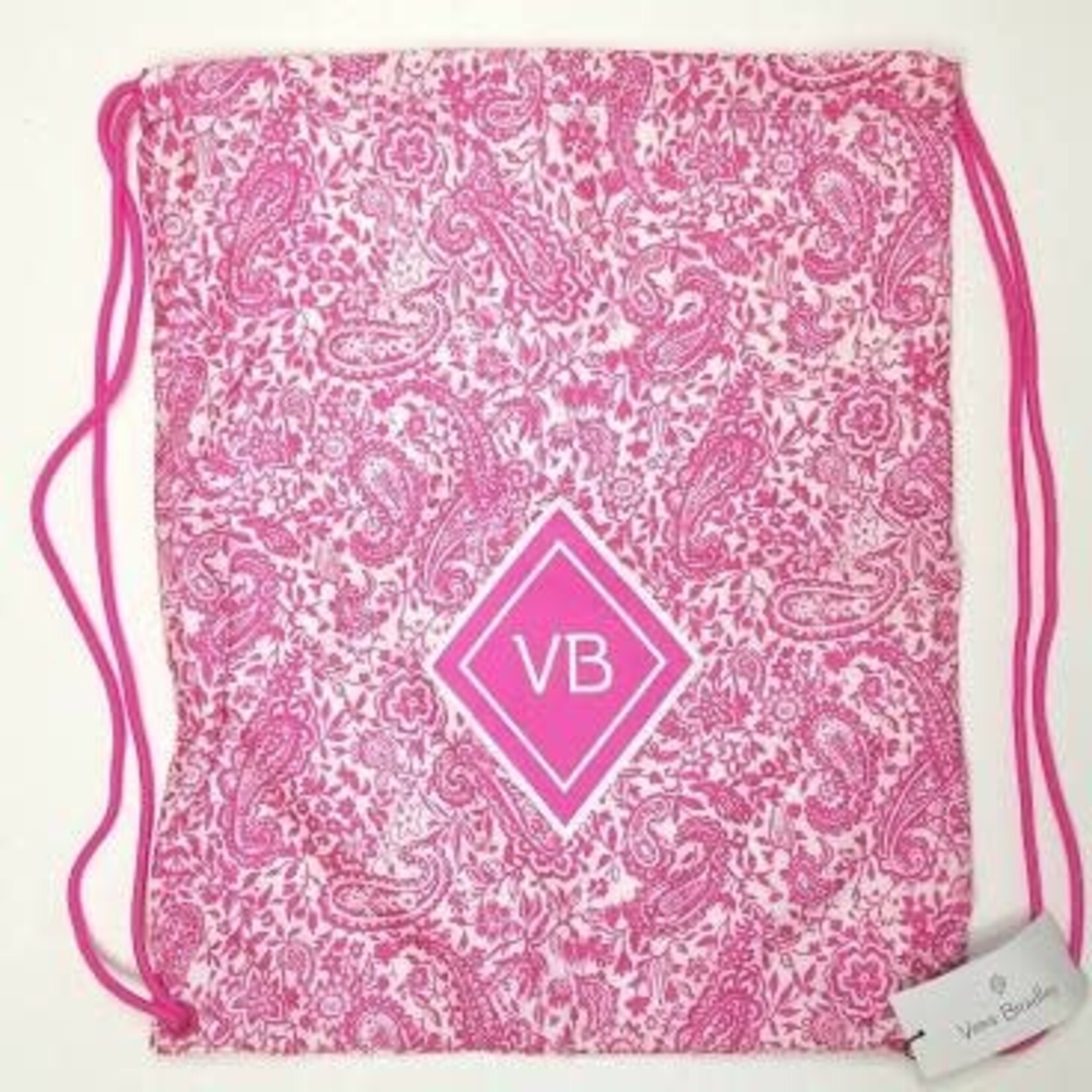 Vera Bradley Vera Bradley Drawstring Backsack Eden Paisley Black