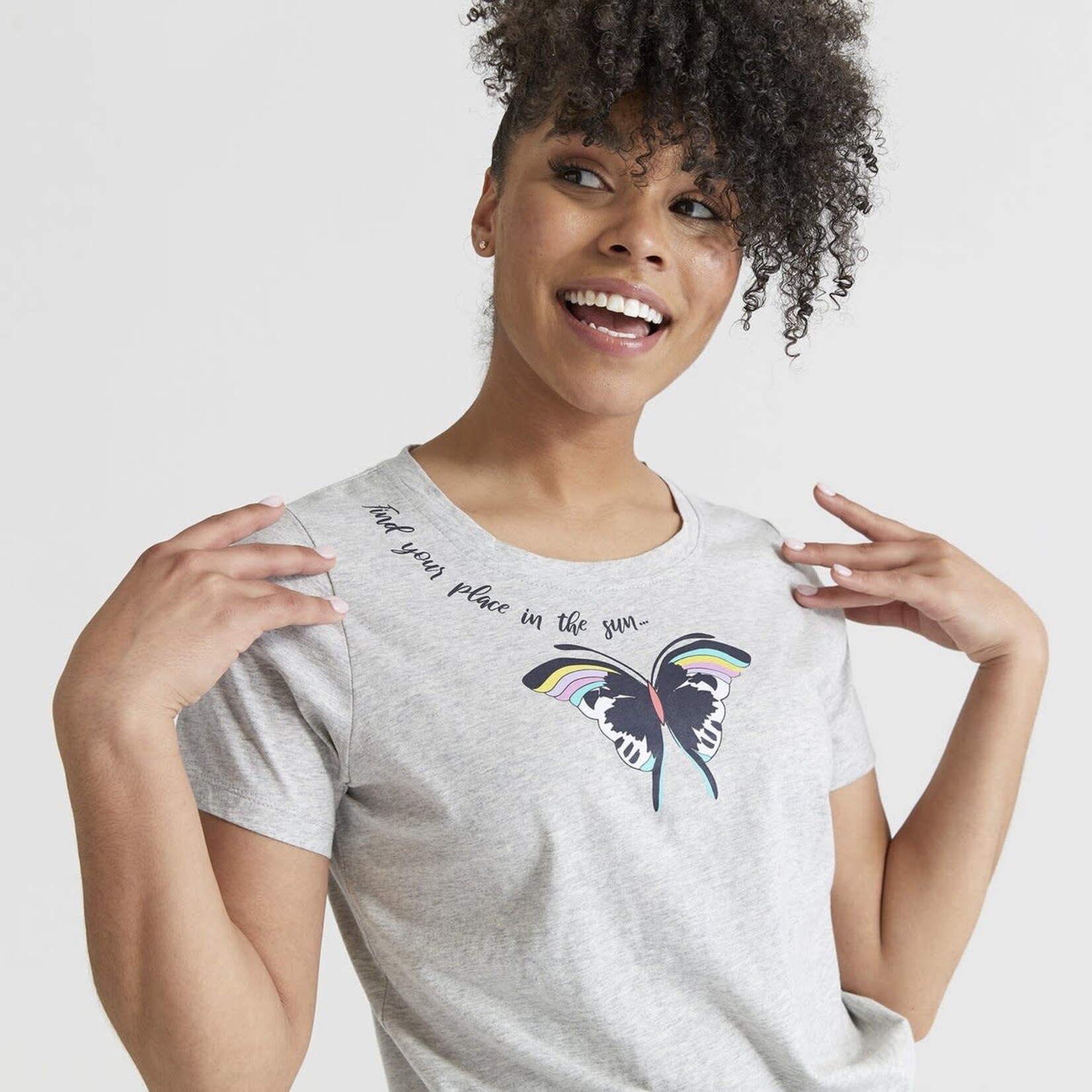 Vera Bradley Vera Bradley Lavender Butterflies Short Sleeve Pajamas Shirt Size XS