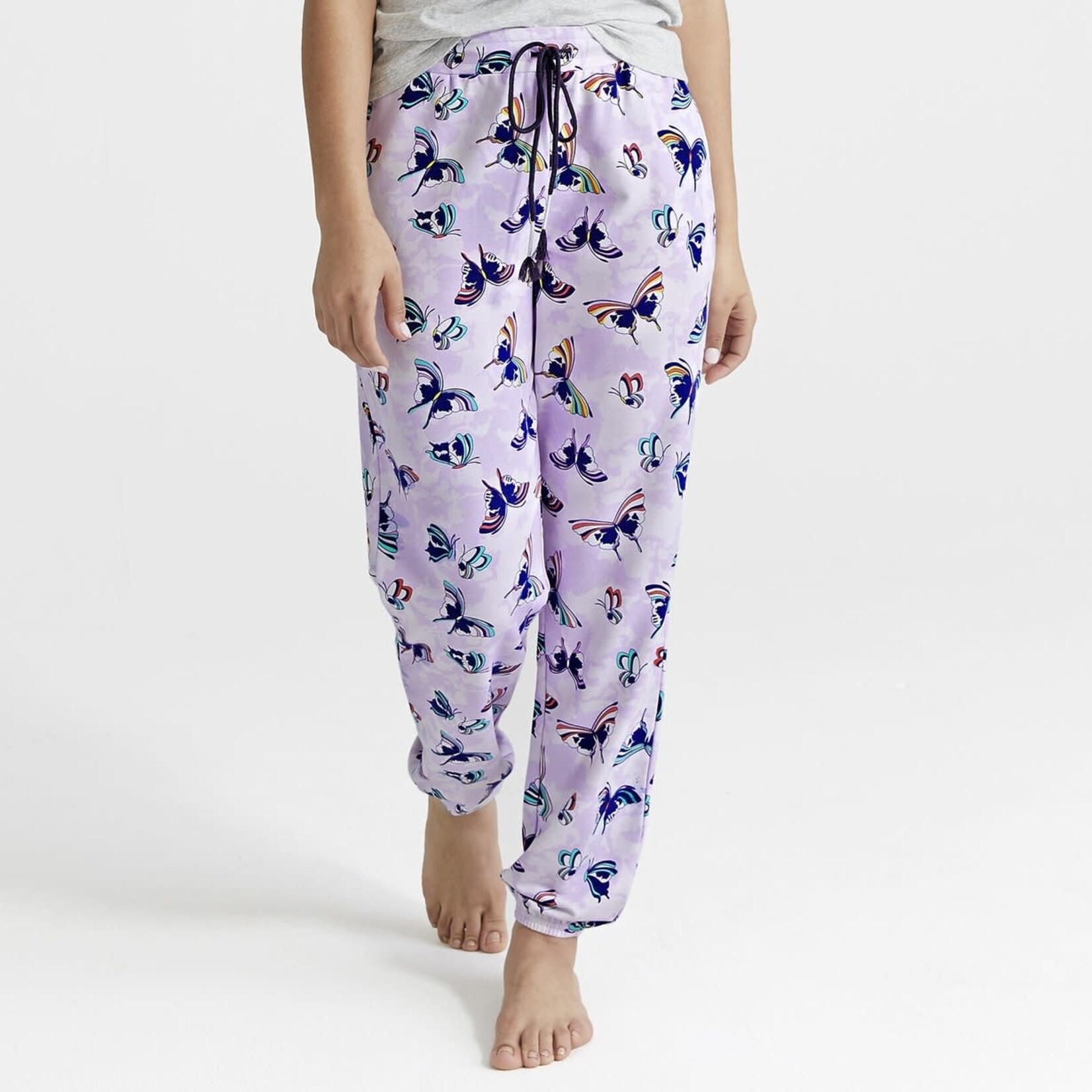 Vera Bradley Lavender Butterflies Jogger Pajama Pants