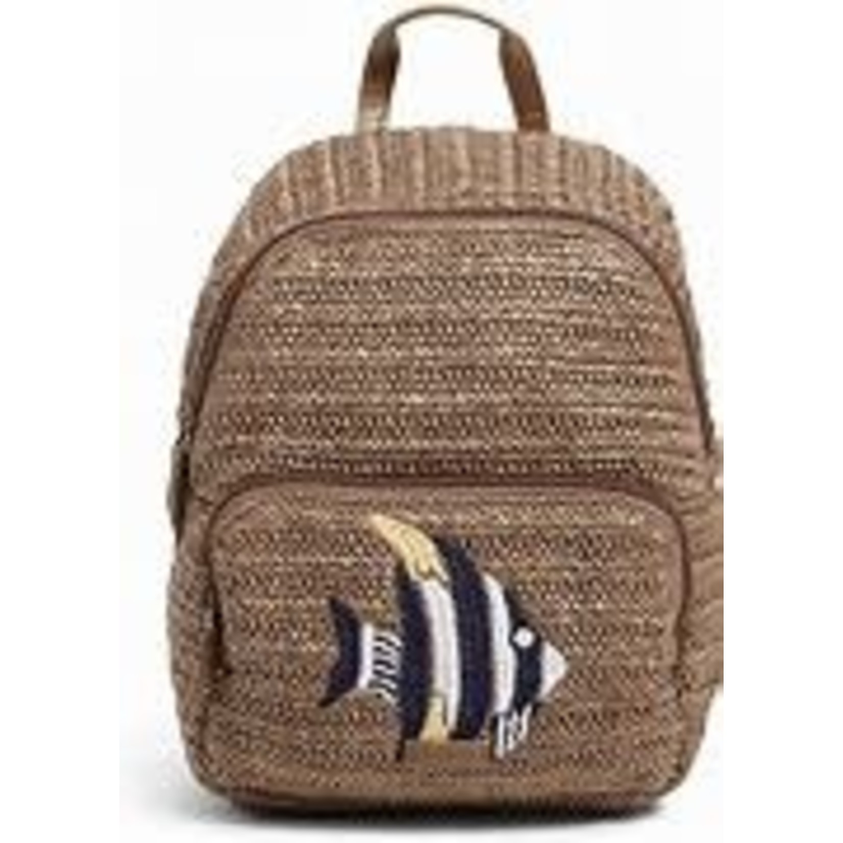 Vera Bradley Vera Bradley Straw Mini Convertible Backpack Warm Stone