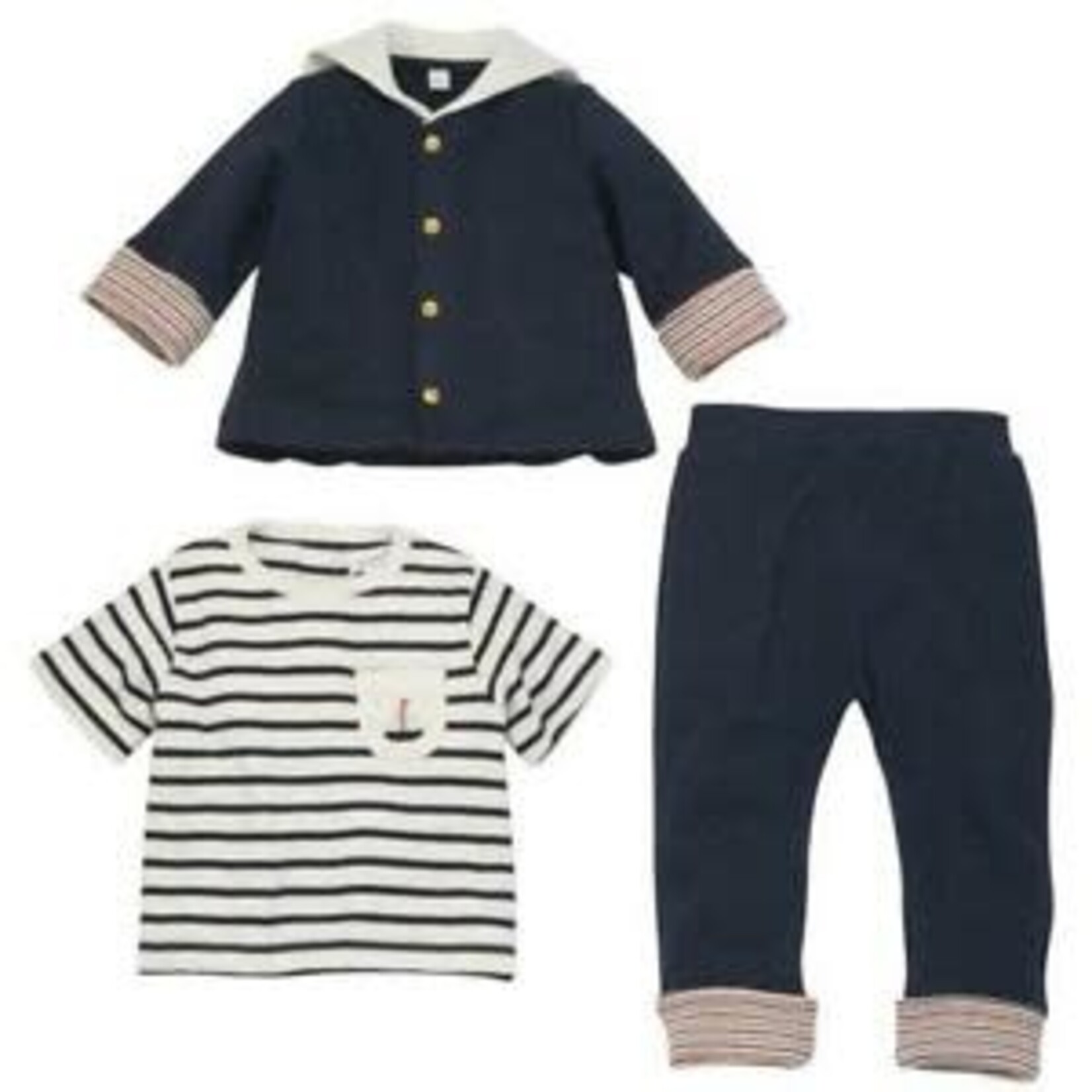 Mudpie Nautical 3 Pc. Set 0-3M